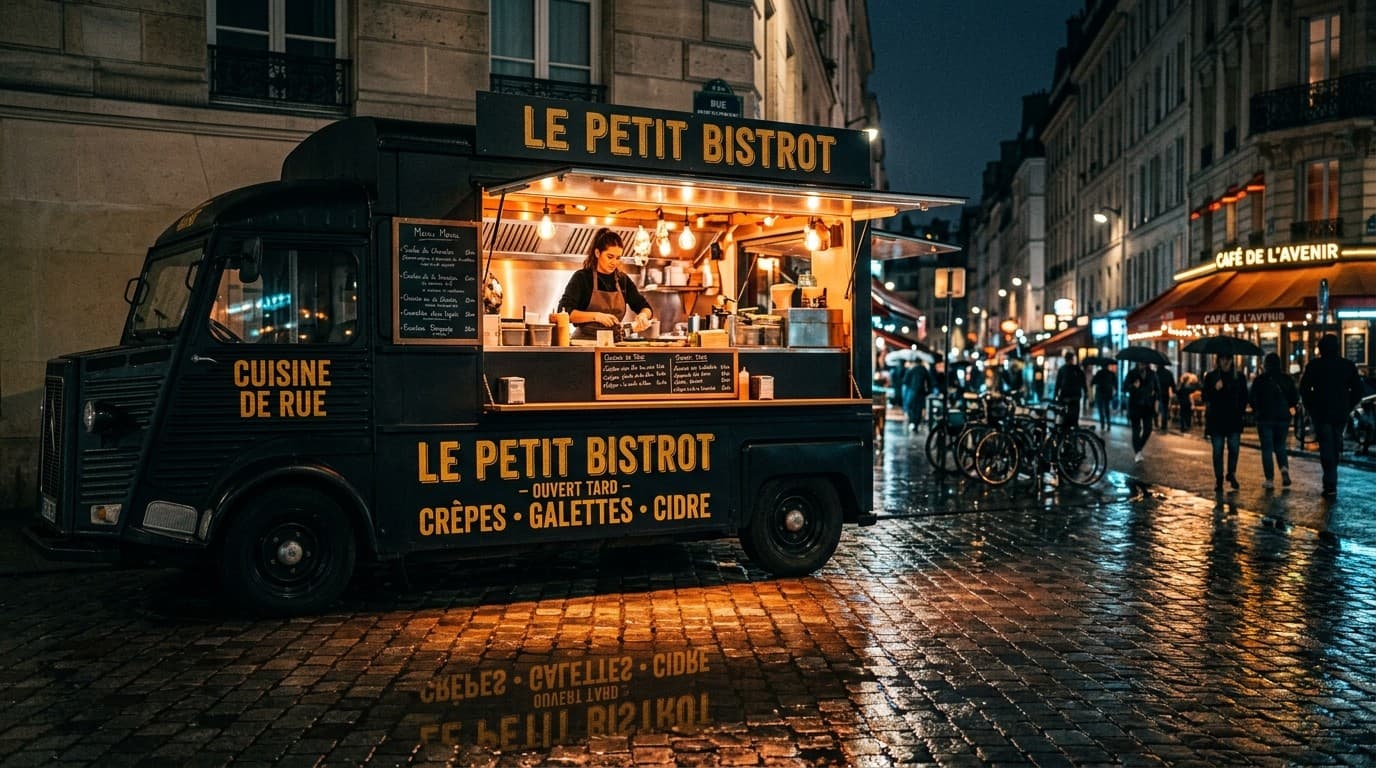 Roule Ma Poule — food truck Paris la nuit